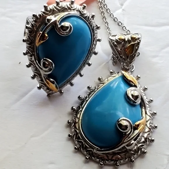 New Women's Stamped 316L S. Steel Necklace & Ring Size 7 NWT - Picture 7 of 12